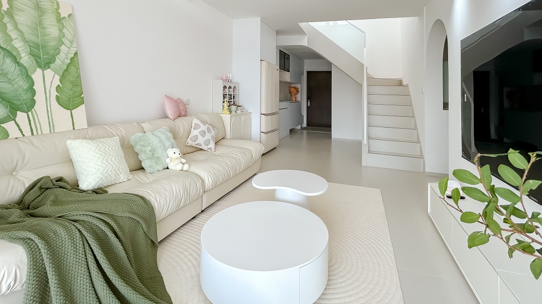 萬科金域國際118㎡簡(jiǎn)約奶油風(fēng)